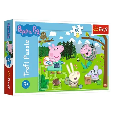 MR Dětské puzzle Prásátko Peppa - 30 dílků