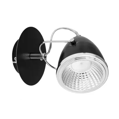 TPS Nástěnné osvětlení Oliver Incl. 1xGU10 LED 5,5W - Černá / Chrom