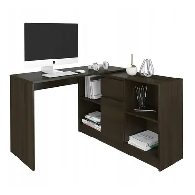 MBN Počítačový stůl s komodou MODERN N14 120 cm - Wenge