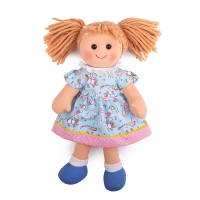 Bigjigs Toys Látková panenka Olivia 34 cm