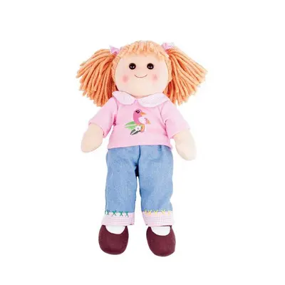 Bigjigs Toys Látková panenka Molly 38 cm