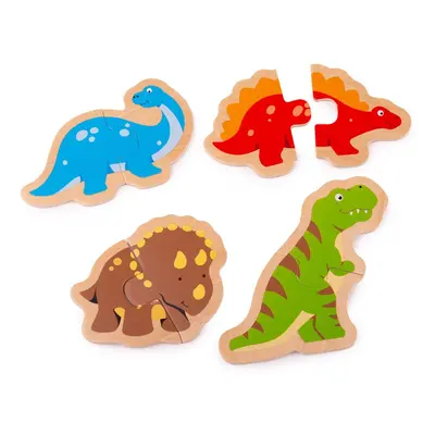 Bigjigs Toys Dřevěné puzzle - Dinosauři