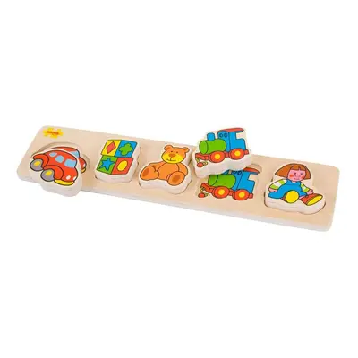 Bigjigs Toys Dřevěné vkládací puzzle hračky