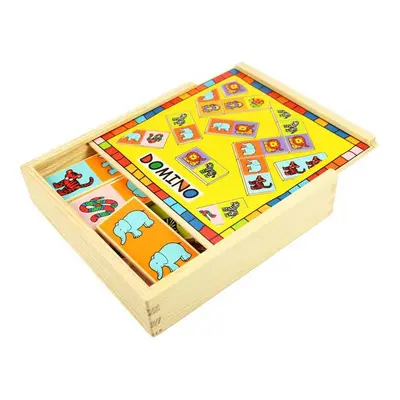 Bigjigs Toys Dřevěné domino se zvířátky