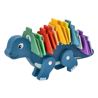 NEF Dřevěný dinosaurus - Puzzle s čísly