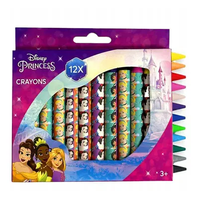 DT Voskové pastelky- Disney princezny, 10 cm 12ks