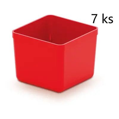 PRO Sada 7 plastových boxů na nářadí UNITE BOX 55x55x165 červené