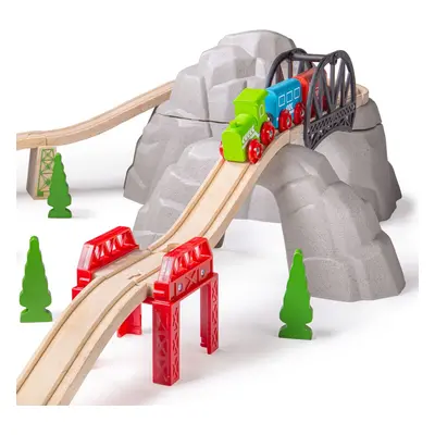 Bigjigs Rail Dřevěný set vysokohorská dráha