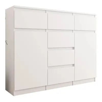 MBN Komoda s šuplíky MODERN S62D 120 x 40 x 98 cm - Bílá