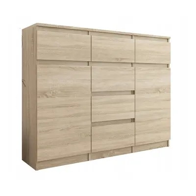 MBN Komoda s šuplíky MODERN S62D 120 x 40 x 98 cm - Sonoma