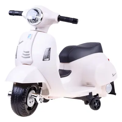 Mamido Dětská elektrická motorka Vespa bílá