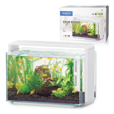 Akvarijní set Hailea Natur Biotop E-60, bílá