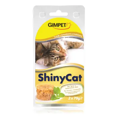 Lahodná masová kapsička ShinyCat tuňák+krevety+maltóza (2x70g) 090606