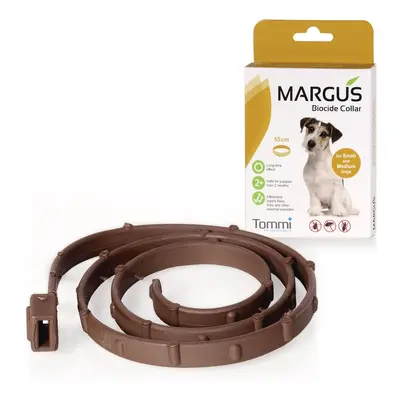 Antiparazitní obojek pro psy malého a středního vzrůstu MARGUS Biocide Collar Dog S-M, 55cm 0005