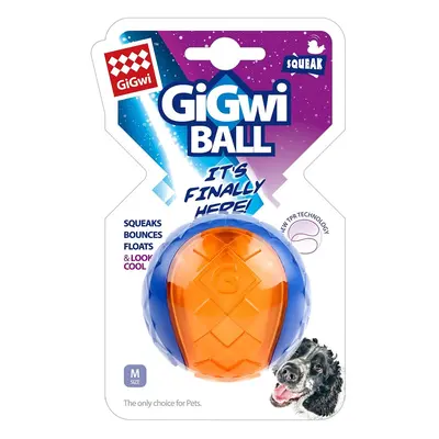 GiGwi Ball míček M transparent. modro/oranž.