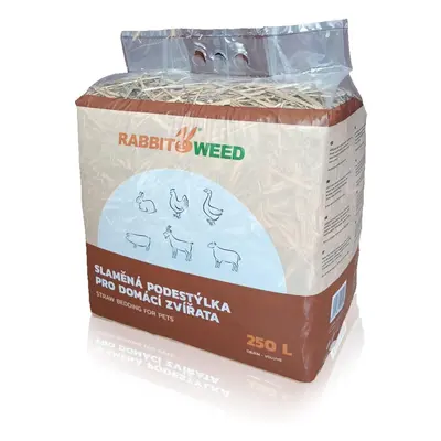 Rabbit Weed slaměná podestýlka pro domácí zvířata 250l