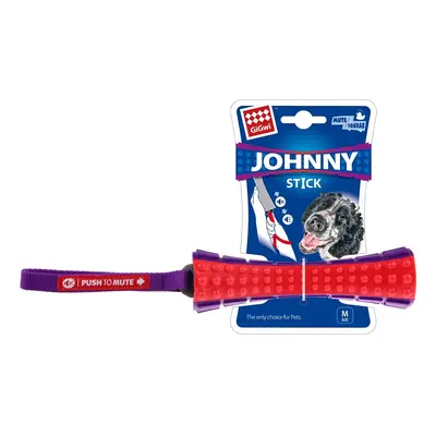 GiGwi Johnny Stick aport zvukový červeno/purpurový