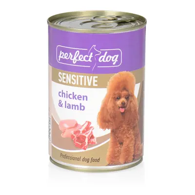 Konzerva Perfect Dog Chicken&Lamb (kuřecí&jehněčí), 400g