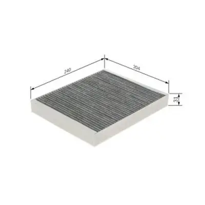 Kabinový filtr Opel MOKKA / MOKKA X (J13) Bosch - 1.4, 1.4LPG, 1.4 4x4, 1.6, 1.8, 1.8 4x