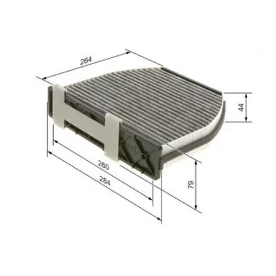 Kabinový filtr Mercedes AMG GT (C190) Bosch - GT, GTS, GTC, GTR