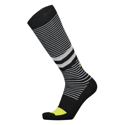 Mons Royale Lift Access Sock black/white stripe/citrus