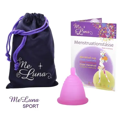 Menstruační kalíšek Me Luna Sport L Shorty s kuličkou fuchsia (MELU131)