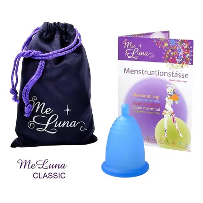 Menstruační kalíšek Me Luna Classic M s kuličkou modrá (MELU006)