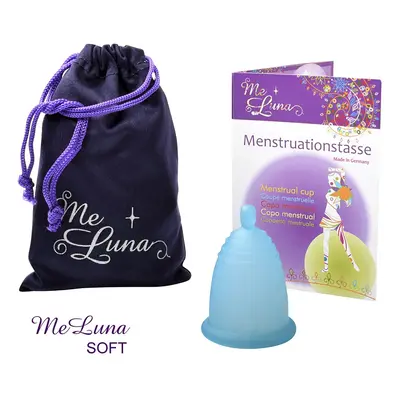 Menstruační kalíšek Me Luna Soft M s kuličkou tyrkysová (MELU051)