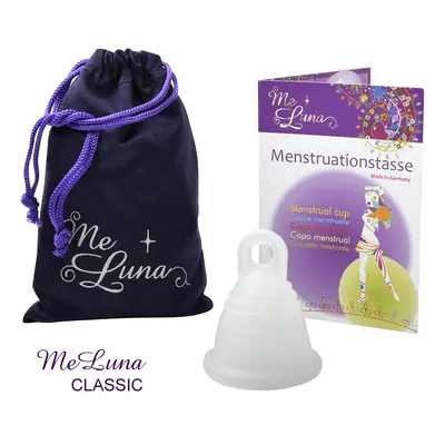 Menstruační kalíšek Me Luna Classic XL Shorty s očkem čirá (MELU112)