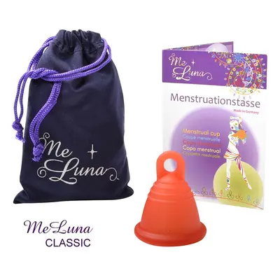 Menstruační kalíšek Me Luna Classic L Shorty s očkem červená (MELU095)