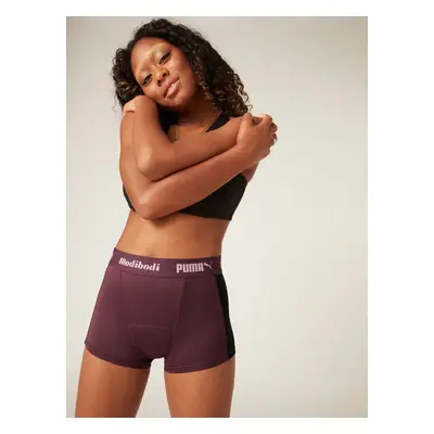 Menstruační kalhotky PUMA & Modibodi Active Boyshort Moderate-Heavy Grape (MODI4097G)