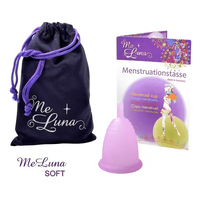 Menstruační kalíšek Me Luna Soft S se stopkou růžová (MELU018)