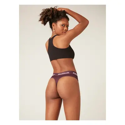 Menstruační kalhotky PUMA & Modibodi Active Thong Super Light Grape (MODI4093G)