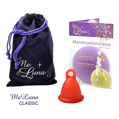 Menstruační kalíšek Me Luna Classic S Shorty s očkem červená (MELU093)