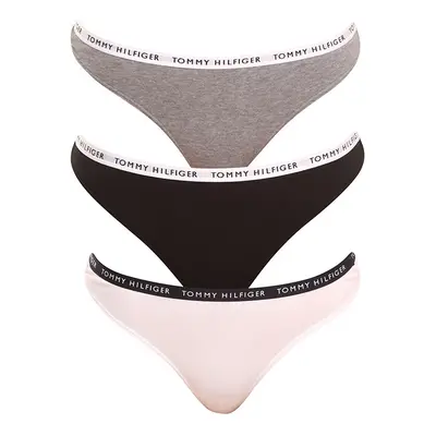 3PACK dámská tanga Tommy Hilfiger vícebarevná (UW0UW02829 0TF)