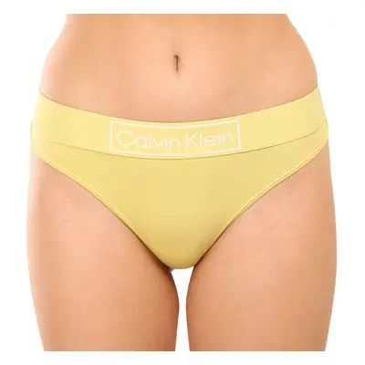 Dámská tanga Calvin Klein žlutá (QF6774E-9LD)