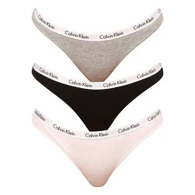 3PACK dámské kalhotky Calvin Klein vícebarevné (QD3588E-999)