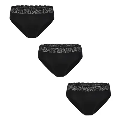 3PACK Menstruační kalhotky Modibodi Sensual Hi-Waist Bikini Moderate-Heavy (MODI5011)