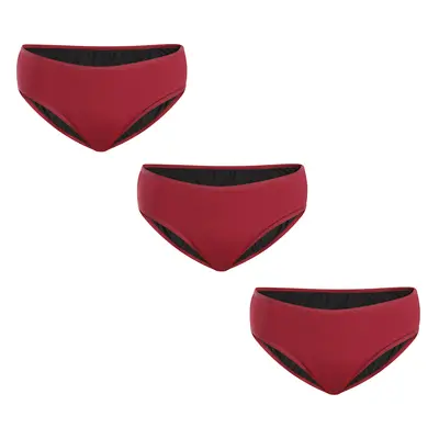 3PACK Menstruační kalhotky Meracus Timeless Burgundy Plus (MEMS106)