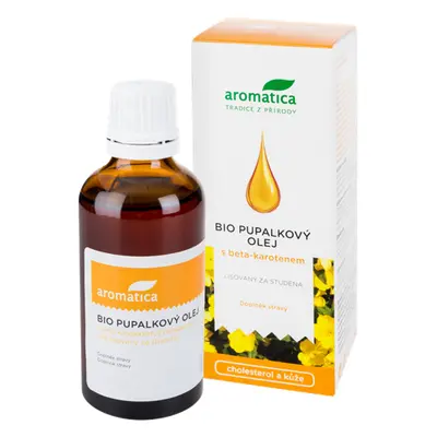 Pupalkový olej Aromatica s beta-karotenem a vitamínem E 100 ml (ARO002)