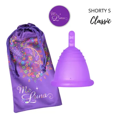 Menstruační kalíšek Me Luna Classic S Shorty se stopkou fialová (MELU117)