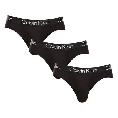 3PACK pánské slipy Calvin Klein černé (NB2969A-7VI)