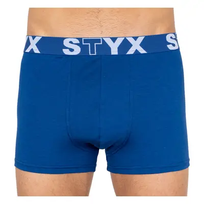 Pánské boxerky Styx sportovní guma nadrozměr tmavě modré (R968)