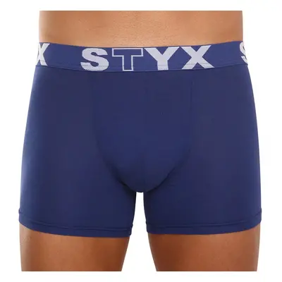 Pánské boxerky Styx long sportovní guma tmavě modré (U968)