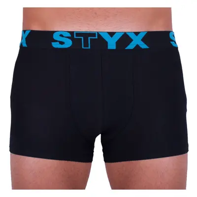 Pánské boxerky Styx sportovní guma nadrozměr černé (R961)