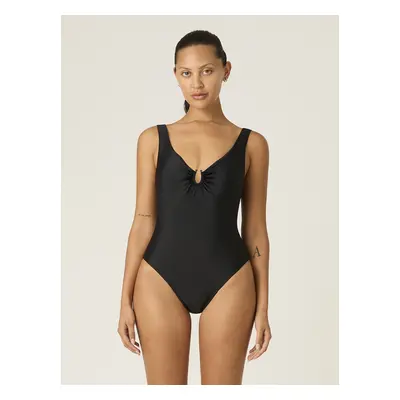 Menstruační plavky Modibodi High V Neck One Piece - VYBALENÉ (MODI4370VYB)