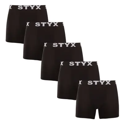 5PACK pánské boxerky Styx long sportovní guma vícebarevné (U96161626567)