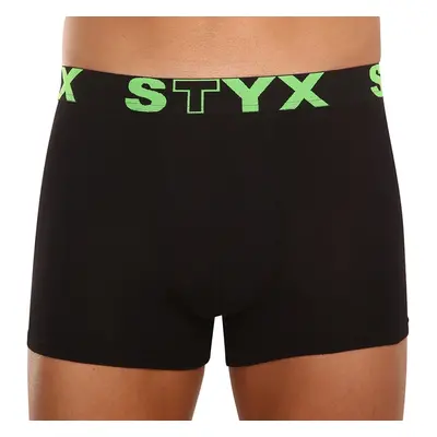 Pánské boxerky Styx sportovní guma černé (G962)