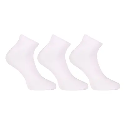 3PACK ponožky Nedeto nízké bambusové bílé (3PBN02)