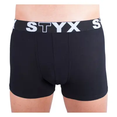 Pánské boxerky Styx sportovní guma nadrozměr černé (R960)